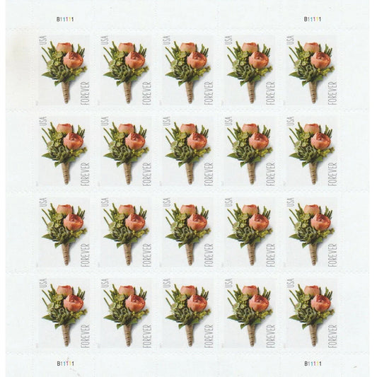 Celebration Boutonniere Forever Postage Stamps