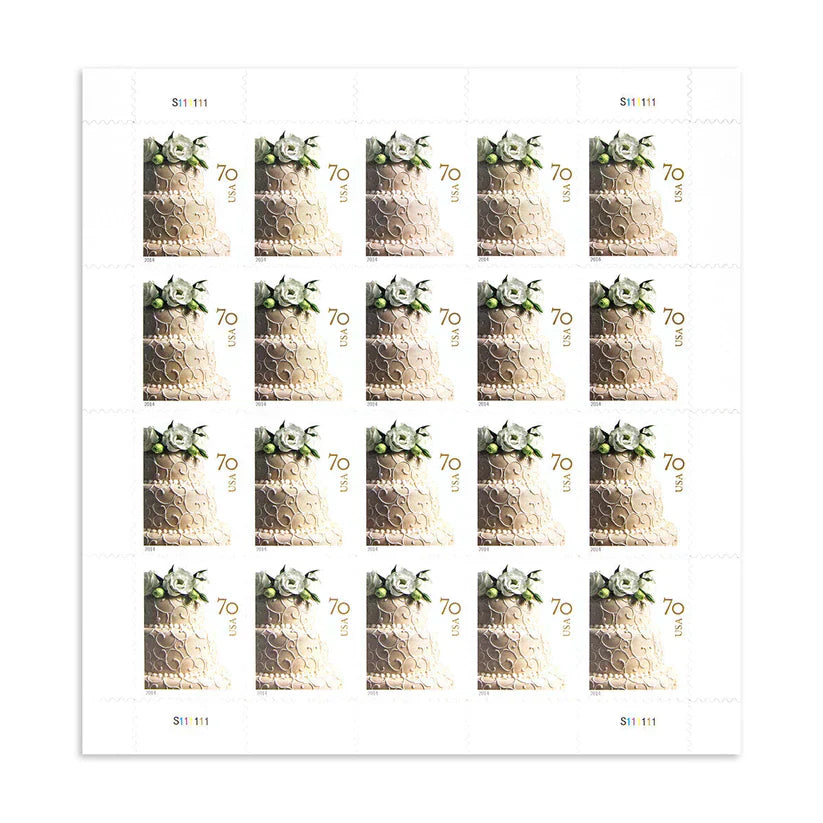 2014 Wedding Series: Wedding Cake First Class Postage Stamps