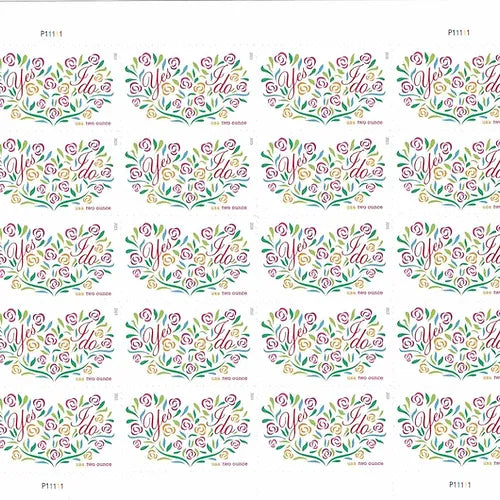 “Yes, I Do” 2015 Two-Ounce Forever Wedding Stamps