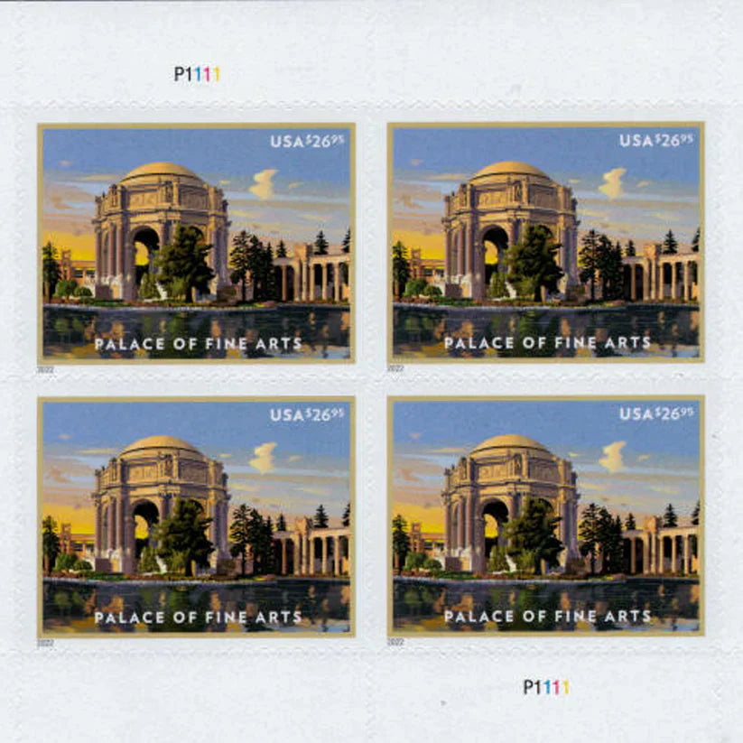2022 Palace of Fine Arts Express Priority Stamps