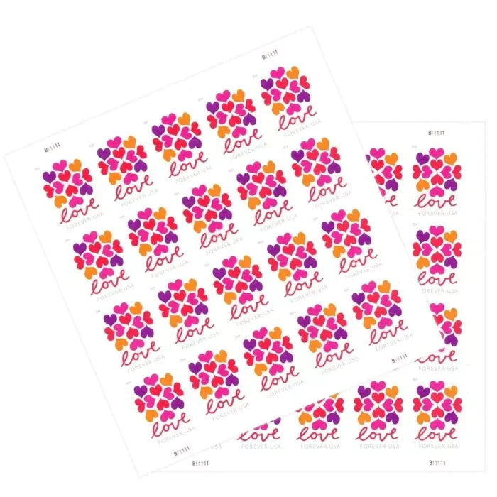 2019 Love Hearts Blossom Forever First Class Postage Stamps