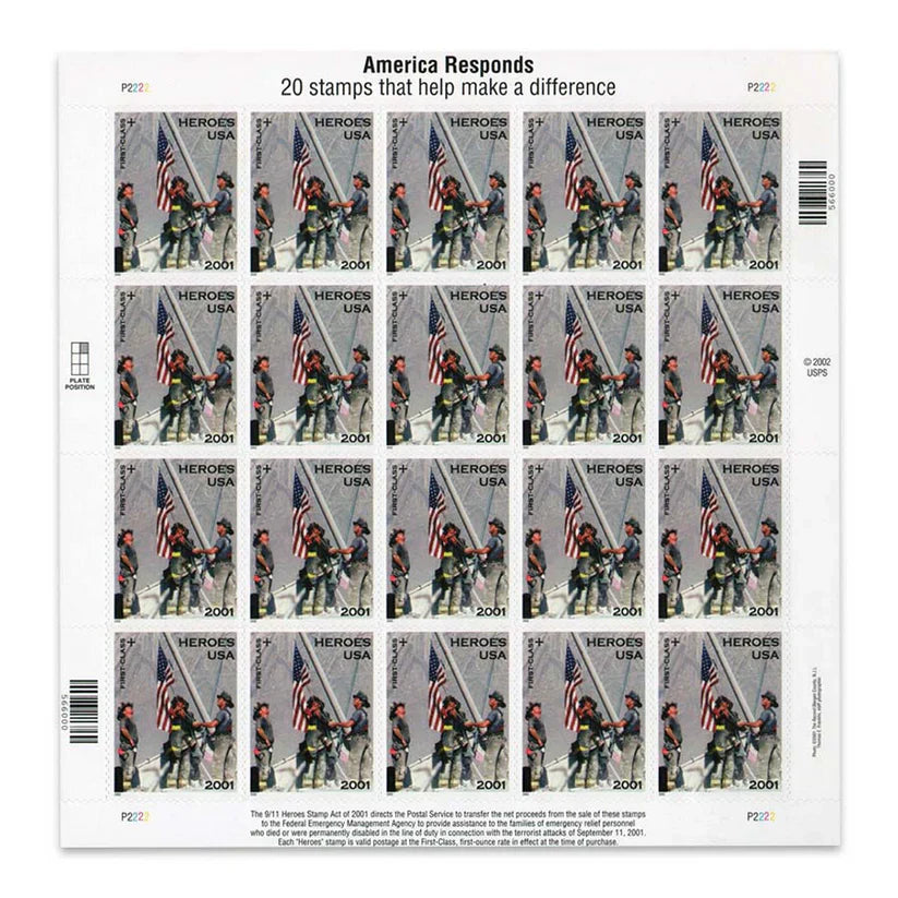 2001 US America Responds First Class Forever Stamps