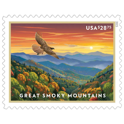 2023 Current Value Great Smoky Mountains Stamps Express Priority Stamps