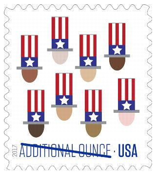 2017 Uncle Sam’s Hat Additional Ounce Postage Stamps