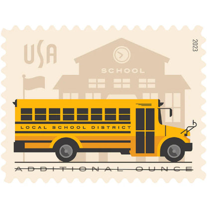 2023 School Bus forever stamps