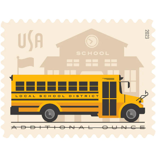 2023 School Bus forever stamps