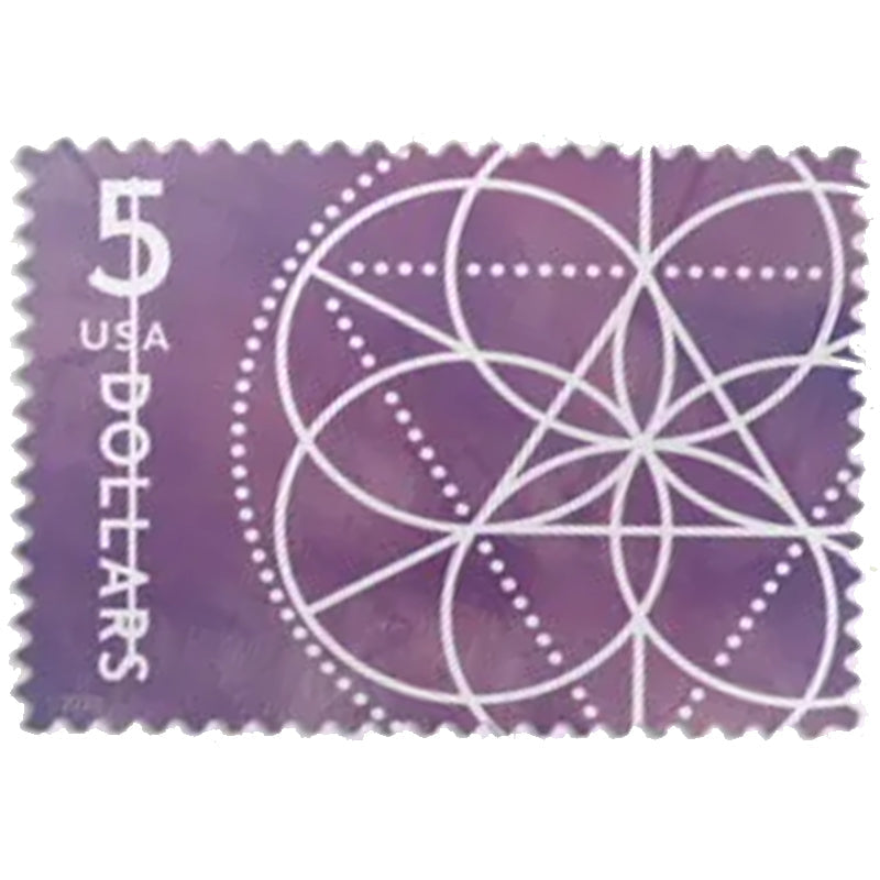 2022 $5 Floral Geometry Forever First Class Postage Stamp