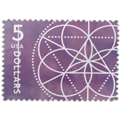 2022 $5 Floral Geometry Forever First Class Postage Stamp