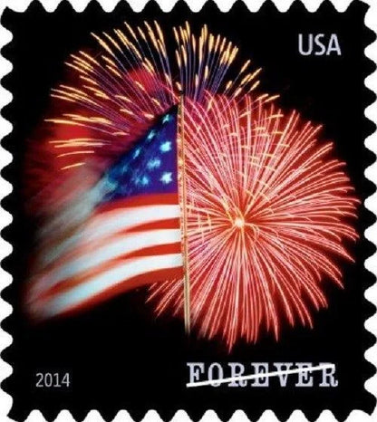 Star-Spangled Banner Fireworks Forever Postage Stamps