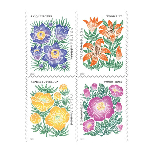 Mountain Flora Forever First Class Postage Stamps