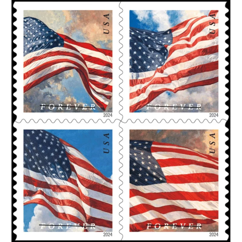 2024 U.S. Flags Forever First Class Postage Stamps
