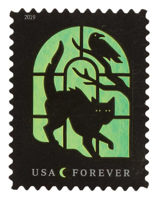 Spooky Silhouettes Forever Stamps