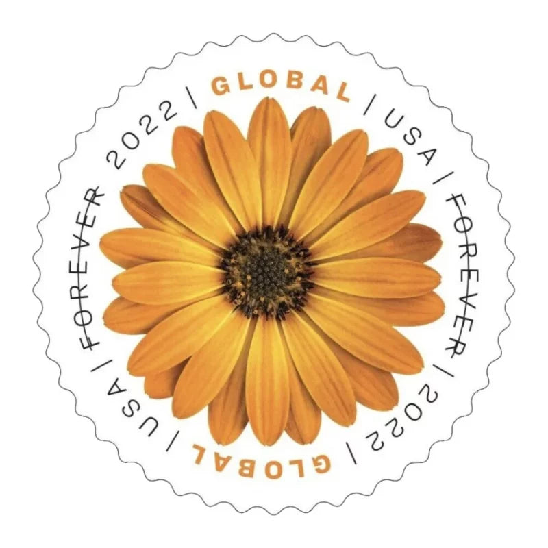 Global African Daisy International First Class Forever US Postage Stamps