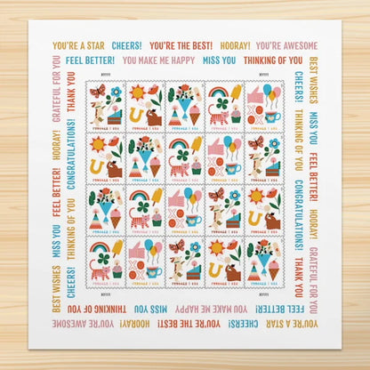 Thinking of You Forever First Class Postage Stamps