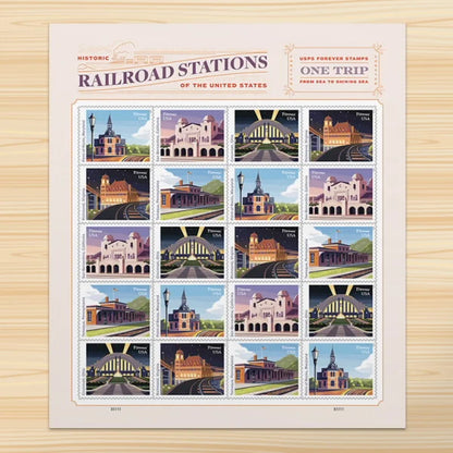 Railroad Stations Forever Stamps