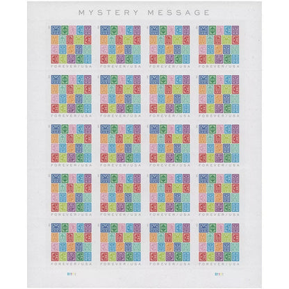 Mystery Message Forever Stamps