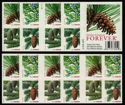 2010 Holiday Evergreens Forever First Class Forever Stamps