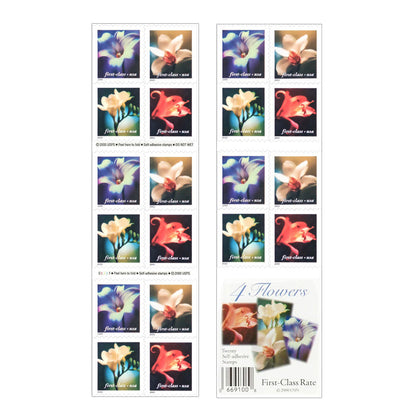 2000 Four Flowers Forever Postage Stamps