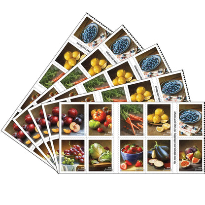 Fruit of vegetables Forever First Class Postage Stamps
