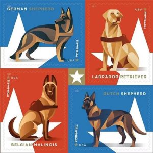 2019 Military Working Dogs Forever Stamps