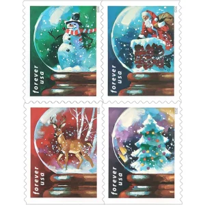 Snow Globes Forever Stamps