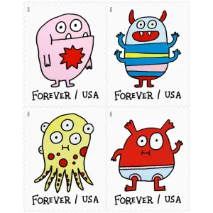 Message Monsters Forever Stamps